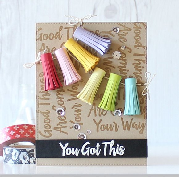 Spellbinders Fringed Garland die - Picture 9 of 11